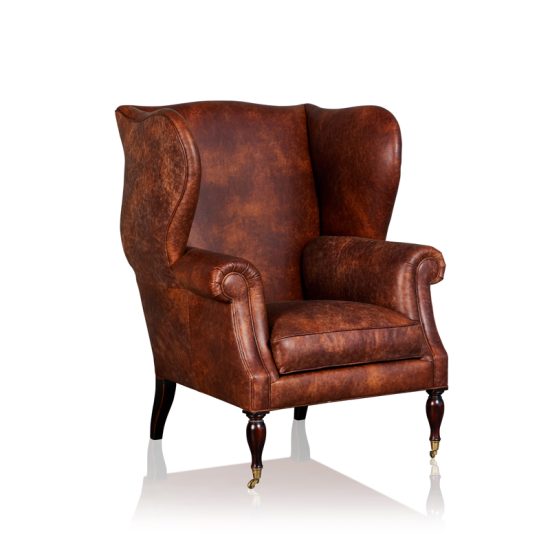 "Grandfather" Arm Chair - Old Club Brown