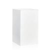 GRC Square Bar Table in White Gloss - with GRC Base