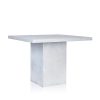 GRC Square Bar Table in Grey Matte - with GRC Base
