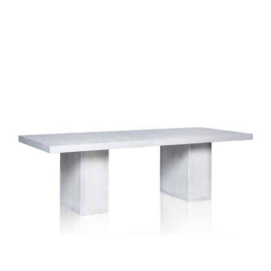 GRC Dining Table in Grey Matte- with GRC Base  - Small