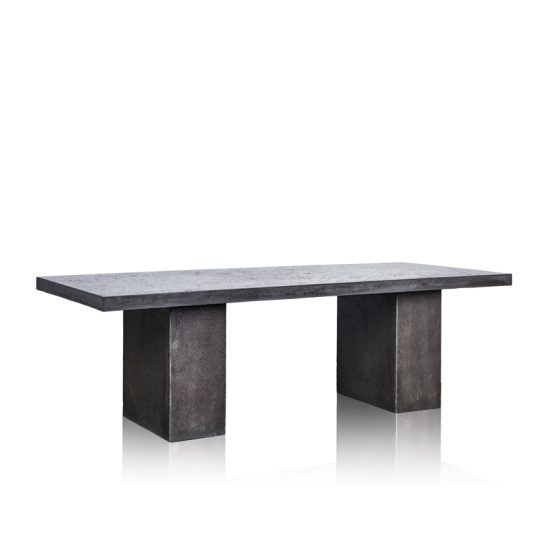 GRC Dining Table in Black Gloss - with GRC Base  - Small