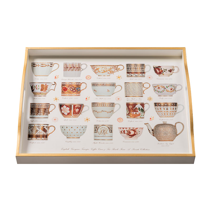 “Antique Tea Cup” Tray – Large